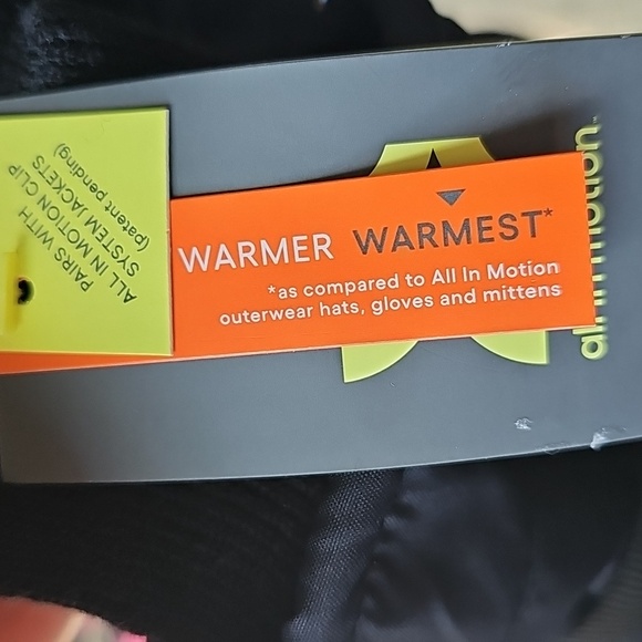 Black Waterproof Mittens with Reflective Stripe - Picture 3 of 6